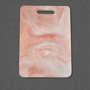 Marbled Pink & White Epoxy Cutting/Serving Board